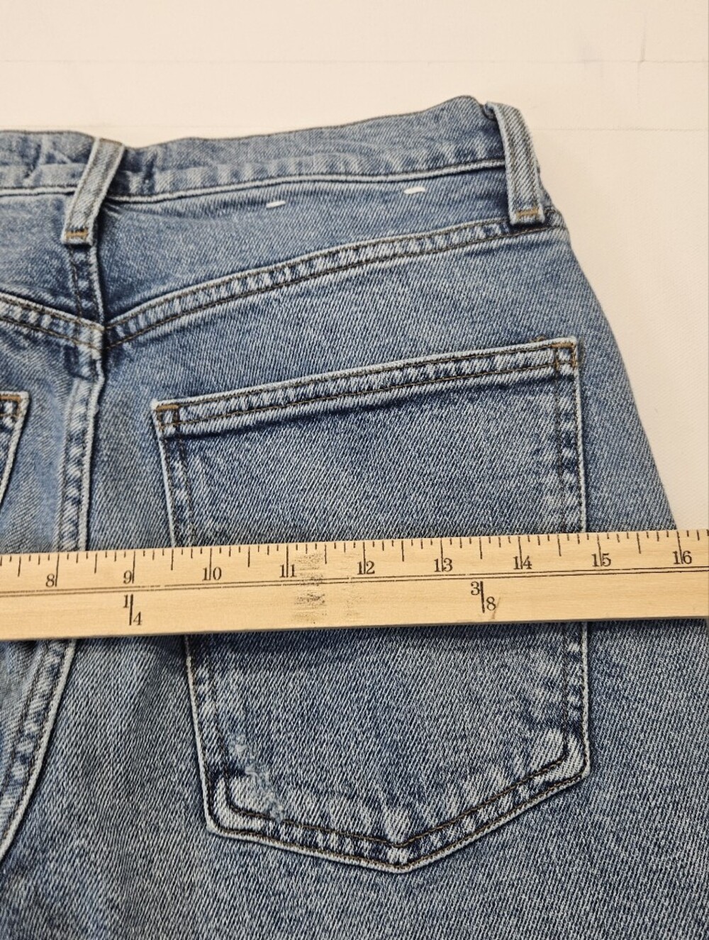 AGOLDE Jeans Womens 25 Blue High Rise Straight Light Wash Faded Denim - Picture 9 of 10